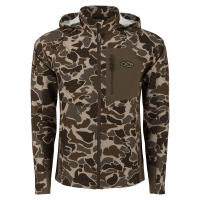 DRAKE Men's Rain Brake Lightweight Camo Softshell Old School Timber Jacket (DS7531-018)