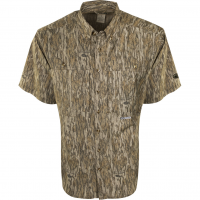 DRAKE Men's EST Camo Flyweight Wingshooter's Mossy Oak Bottomland SS Shirt (DW7006-006)