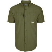 DRAKE Men's Wingshooters Trey Kalamata Olive SS Shirt (DS2600-KMO)