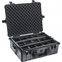 PELICAN 1600 Black Protector Case with Dividers (1600-004-110)