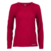 HOT CHILLYS Women's Clima-Tek Burgundy Heather Crewneck Top (HC5608-029)