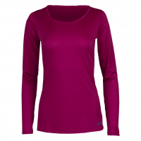 HOT CHILLYS Women's Peach Skins Solid Festival Fuchsia Crew Top (HC3050-428)