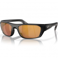 COSTA DEL MAR Men's Whitetip Pro Matte Black/Gold Mirror 580g Polarized Sunglasses (06S9115-91150657)