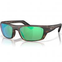 COSTA DEL MAR Men's Whitetip Pro Matte Tortoise/Green Mirror 580g Polarized Sunglasses (06S9115-91150957)