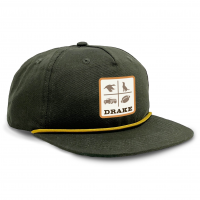 DRAKE X Lost Hat DDTF Goat Rope Olive/Gold OSFM Cap (DH4201-OVG)