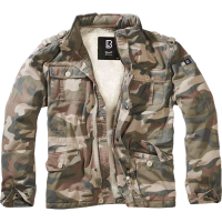 BRANDIT INDIVIDUAL WEAR Men's Sherpa-Lined Light Woodland Military Jacket (9390-15107)