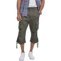 BRANDIT INDIVIDUAL WEAR 6-Pocket Olive Capri Pants (2013-15001)