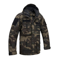 BRANDIT INDIVIDUAL WEAR Men's Commando TAC Dark Camo Outdoor Jacket (3170-12004)