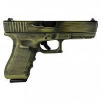 GLOCK 17 Gen 3 Custom 9mm Luger 4.49in 17rd Bazooka Green Destressed Semi-Auto Pistol (PI1750203 MODBGD)