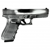 GLOCK 17 Gen 3 Custom 9mm Luger 4.49in 17rd Destressed White Semi-Auto Pistol (PI1750203 MODWD)