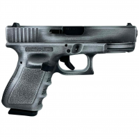 GLOCK 19 Gen 3 Custom 9mm Luger 4.02in 15rd Crushed Silver Distressed Semi-Auto Pistol (PI1950203 MODCSD)