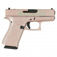 GLOCK G43X 9mm Luger 3.41in 10rd Custom Engraved Glock N Roses Semi-Automatic Pistol (UX4350201 MODGROC)