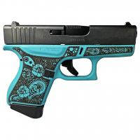 GLOCK 43 Gen 4 Custom 9mm Luger 3.41in 6rd Tiffany and Paisley Semi-Automatic Pistol (UI4350201 MODGRFP)