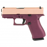 GLOCK 43X 9mm Luger 3.41in 10rd Black Cherry/Rose Gold Semi-Automatic Pistol (UX4350204FRN-BCFRRGS)