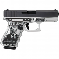 GLOCK 19 Gen 3 Custom 9mm Luger 2x15rd 4.02in Trump 2024 Mug Shot Semi-Auto Pistol (UI1950203 MODMS)