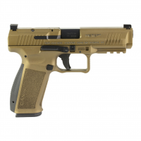 CANIK TP9 Mete SFT 9mm 4.46in With 3 Dot Sights Optics Ready 18rd And 20rd Burnt Bronze Pistol (HG5636BB-N)