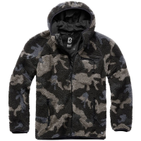 BRANDIT INDIVIDUAL WEAR Men's Hooded Fleece Full Zip Dark Camo Jacket (5024-12004)