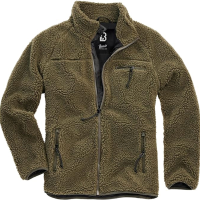 BRANDIT INDIVIDUAL WEAR Men's Fleece Full Zip Olive Jacket (5021-15001)