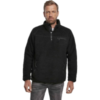BRANDIT INDIVIDUAL WEAR Men's Fleece Quarter Zip Black Jacket (5022-11002)