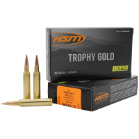 HSM Trophy Gold 7mm Rem Mag 180Gr 20rd BTHP Rifle Ammo (BER7MAG180VL)
