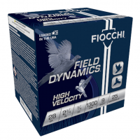 FIOCCHI Field Dynamics Hi Velocity 12Ga 2.75in #9 Lead 25rd/Box Shotshell (12HV9)