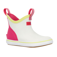 XTRATUF Little Kids ADB 6in White Multi/Pink Ankle Deck Boots (XKAB101C)