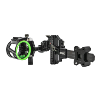 CUSTOM BOW EQUIPMENT Trek PRO 3-Pin .010" Right Hand Bow Sight (CBE-TKP-3-RH-10)