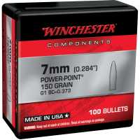 WINCHESTER AMMO 7mm Rem Mag 150Gr 100rd Power Point Copper Rifle Ammo (WB7PP150X)