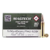 MAGTECH First Defense Tactical 5.56x45mm NATO 62gr FMJ 50rd/Box Rifle Ammo (556B)