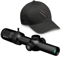 VORTEX Strike Eagle 1-8x24 BDC3 Riflescope w/ Men's Flexfit Cap (SE-1824-2+Hat)