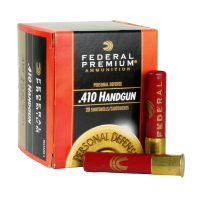 FEDERAL Personal Defense 410 Bore 3in #4 Buckshot Ammo, 20 Round Box (PD413JGE4B)