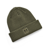 UNDER ARMOUR Men's Halftime Marine OD Green Cuff Beanie (1373108-390-OSFM)