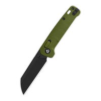 QSP Penguin Glyde Lock Black/OD Green FRN Pocket Knife (QS130GL-B2)