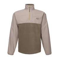 DRAKE Men's MST Quarter Zip Refuge Eqwader Mud Brown Jacket (DW7355-MDB)