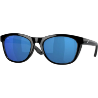 COSTA DEL MAR Women's Aleta Black/Blue Mirror 580p Polarized Sunglasses (06S9108-91080854)