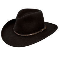 STETSON Mountain Sky Black Crushable Outdoor Hat (SWMTSK-813207)