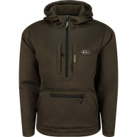DRAKE Men's Ultimate Wader Quarter Zip Green Timber Hoodie (DW7420-GTB)