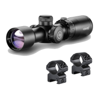 HAWKE XB1 Vari-Speed 1.5-5x32 IR Crossbow Scope with Match Mount 1in Medium Weaver Scope Rings (12221+22113)