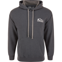 DRAKE Men's The Waterfowl Company Logo Charcoal Heather Hoodie (AD9600-CHH)