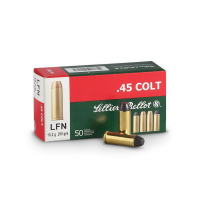 SELLIER & BELLOT 45 Colt 250 Grain LFN Ammo, 50 Round Box (SB45D)