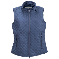 OUTBACK TRADING Womens Grand Prix Quilted Navy Vest (2958-NVY)