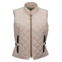 OUTBACK TRADING Women's Quilted Cream Riding Vest (40321-CRM)