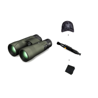 VORTEX Viper HD 8x42mm Binocular with Lens Cleaning Pen, Logo Black Camo Hat and Microfiber Cleaning Cloth