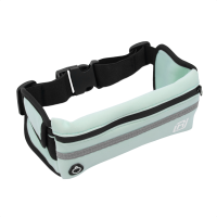 RunUnited Waist Pack for Running, Hiking & Gym - Waterproof Running Accessory w/ Phone Holder & Reflective Stripe, Light Blue