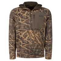 DRAKE Men's Grid Fleece Half Zip Hoodie (DW0265)