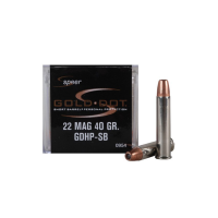 CCI Speer Gold Dot Short Barrel 22 WMR 40 Grain Hollow Point Ammo, 50 Round Box (954)