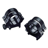 WEAVER Quad-Lock 1in Medium Silver Scope Rings (49055)