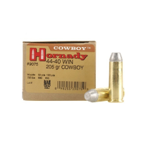 HORNADY Custom Pistol 44-40 205 Grain Cowboy Ammo, 20 Round Box (9075)