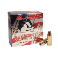 HORNADY American Gunner 9mm Luger +P 124 Grain XTP Ammo, 25 Round Box (90224)