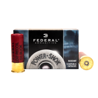 FEDERAL Power-Shok 12 Gauge 2.75in 00 Buckshot Ammo, 5 Round Box (H13200)